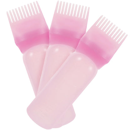 Ensemble de bouteilles de peigne applicateur d'huile et de teinture capillaire