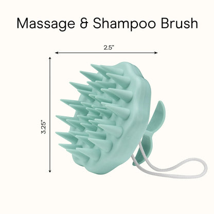 Brosse à main pour massage du cuir chevelu et shampoing pour tous les types de cheveux