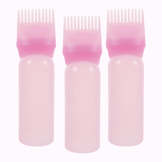 Ensemble de bouteilles de peigne applicateur d'huile et de teinture capillaire